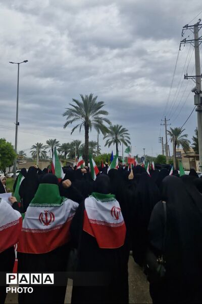 حضور پرشور مردم خشت‌ و کمارج در راهپیمایی روز قدس
