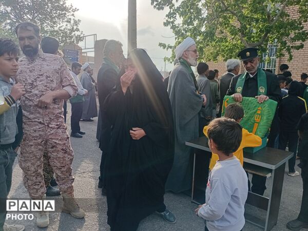 حضور خادمان حرم امام رضا (ع) در روستای آبنیه