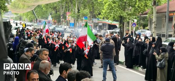 رژه باشکوه دختران معصومی شهرستان گرگان