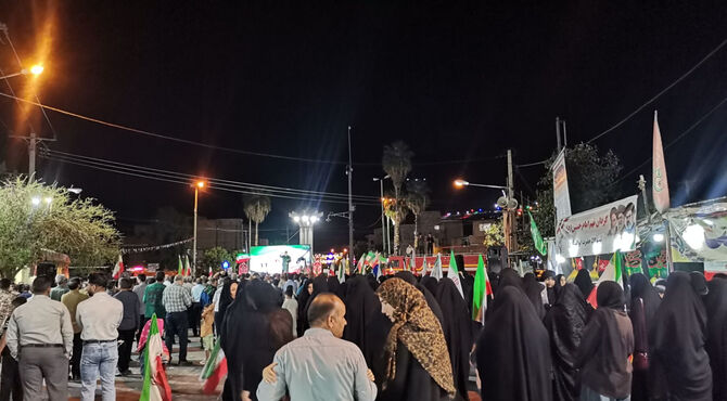 تجمع شهروندان پلدختر در حمایت و دفاع از کشور