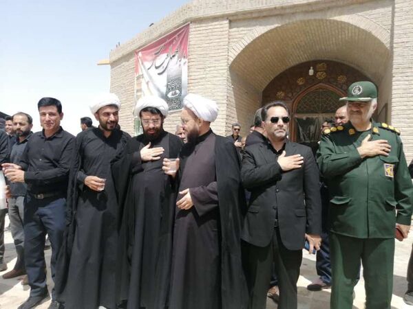 امامزاده سین حسن روستای میرآباد، میزبان مسئولان شهرستان خلیل‌آباد