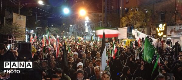 اجتماع عظیم مردم ملایر در اعلام همبستگی و انزجار از دشمنان