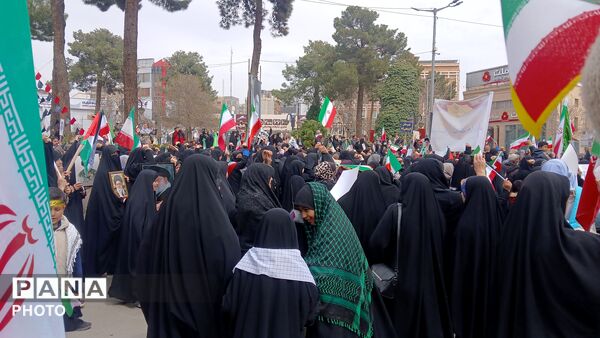 حضور پر شور مردم ولایت مدار نیشابور در راهپیمایی روز قدس 