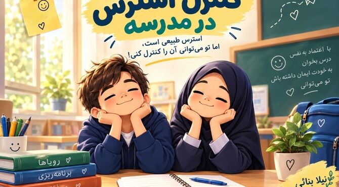 کنترل استرس در مدرسه با چند راهکار ساده برای آرامش بیشتر