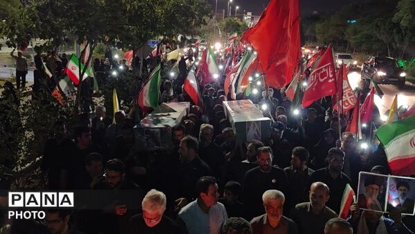 وداع مشهدی‌ ها با لاله‌های خونین خیابان اقبال لاهوری در بلوار وکیل‌ آباد از قاب پانا