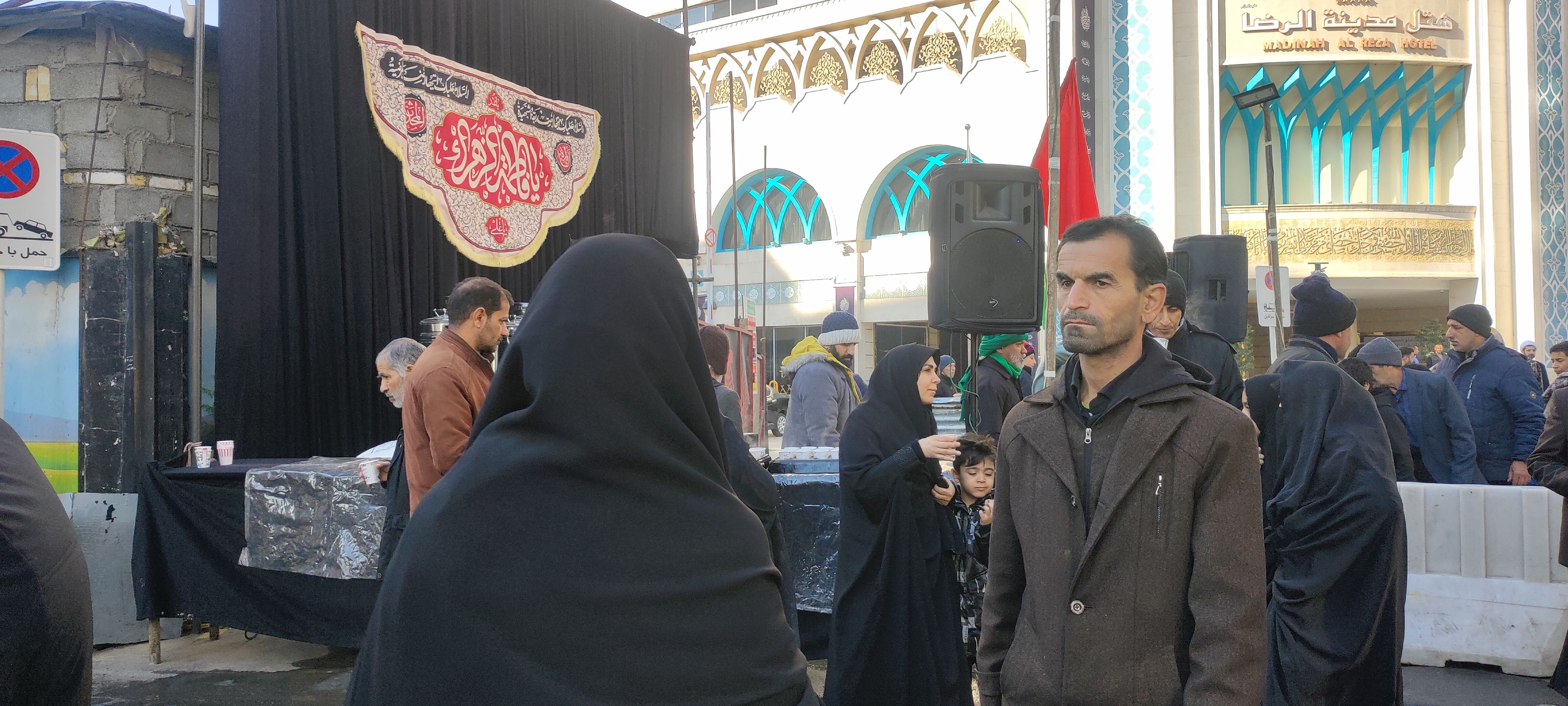 مراسم عزاداری حضرت فاطمه زهرا (س)  در حرم مطهر امام رضا (ع)  در مشهد مقدس