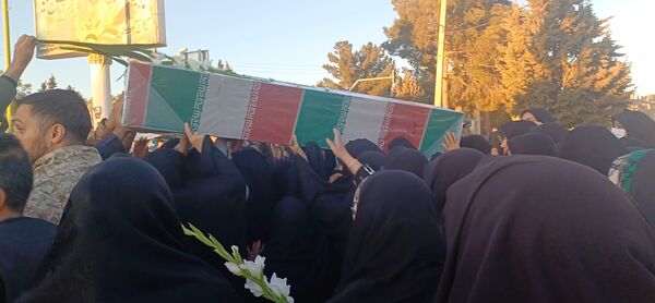بدرقه شهدای گمنام در شهرستان کوهپایه 