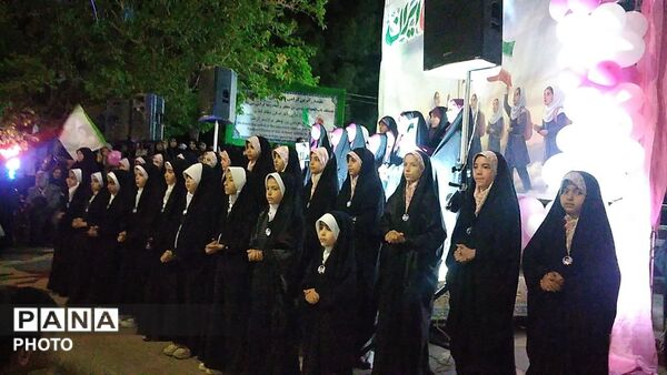 اجتماع بزرگ دختران جان فدای ایران به یاد دختران میناب 