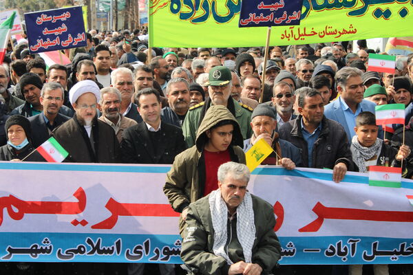 راهپیمایی یوم الله ۲۲ بهمن ماه در شهرستان خلیل‌آباد