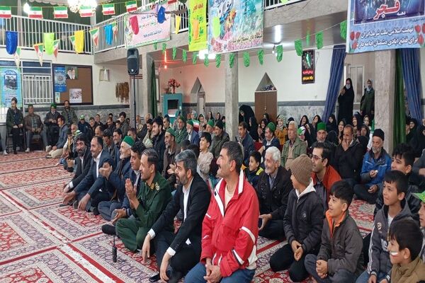جشن انقلاب به مناسبت راهپیمایی یوم‌الله ۲۲ بهمن در مسجد جامع شهر بار