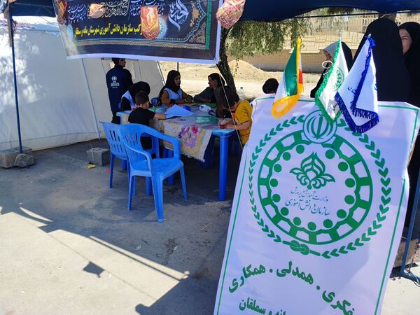 برپایی موکب سازمان دانش‌آموزی در شهرستان سملقان