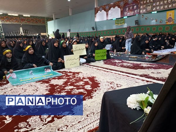 مراسم گرامیداشت یاد و خاطره شهدای خدمت به میزبانی بسیج جامعه زنان و سپاه پاسداران خلیل آباد