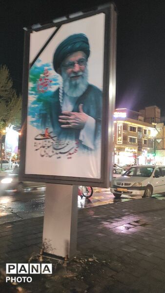 رژه خودرویی در حسینیه امام خامنه‌ای نیشابور 