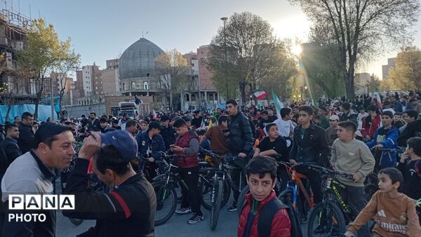 رزمایش دوچرخه سواری در شهرکرد
