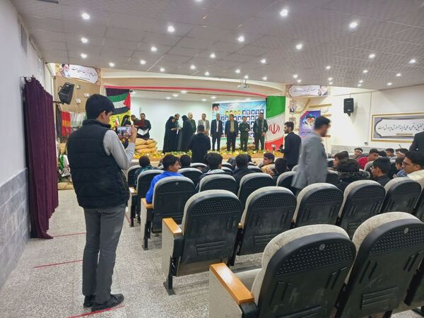 مراسم یادواره شهدای دانش‌آموز و معلم در شهرستان خلیل آباد