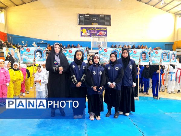 فستیوال ورزشی دختران رزمی کار در نیشابور