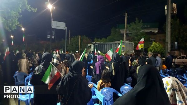 حضور پرشور مردم کامیاران در حمایت از جمهوری اسلامی ایران 