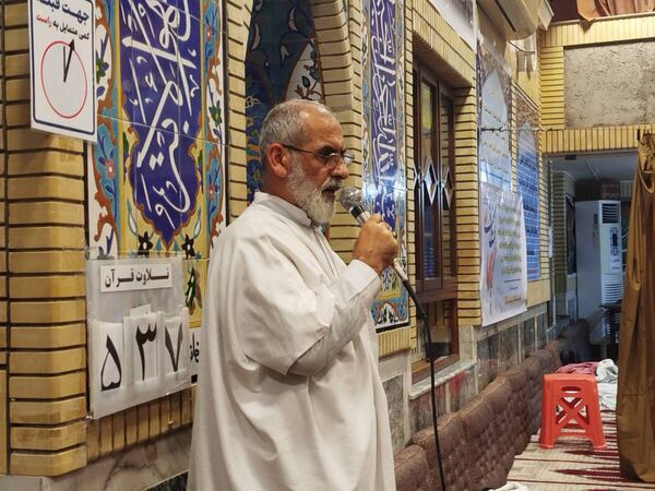 مراسم معنوی اعتکاف در گلوگاه 