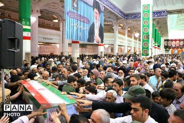 وداع با پیکر شهیده «سراجی نژاد» پس از 70 روز مفقودیت