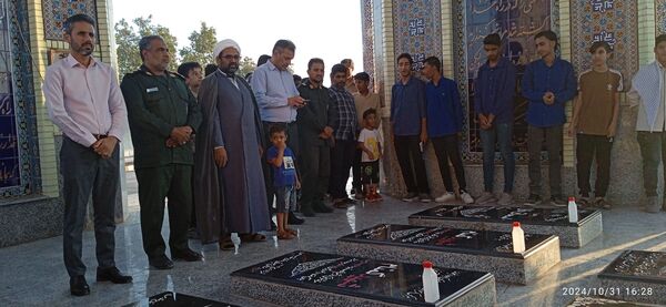برگزاری مراسم غبارروبی گلزار شهدای بوموسی 