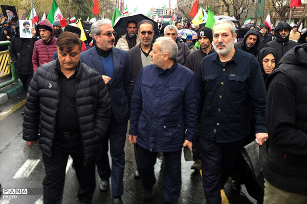 حضور وزیر آموزش و پرورش در راهپیمایی روز قدس در تهران