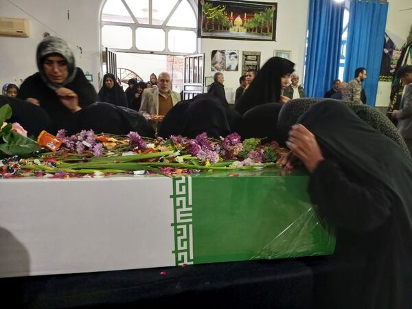 مراسم تشییع پیکر مطهر شهید گمنام در شهرستان بندرترکمن