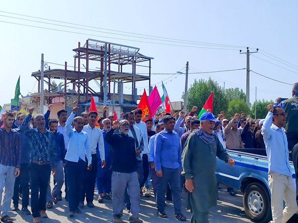 راهپیمایی خشم و نفرت بر علیه رژیم غاصب صهیونیستی در سندرک 