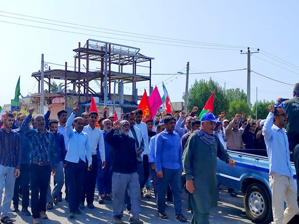 راهپیمایی خشم و نفرت بر علیه رژیم غاصب صهیونیستی در سندرک 