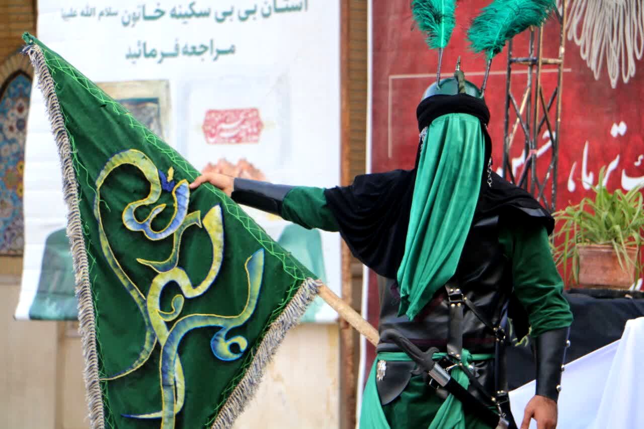 اجرای تئاتر مذهبی در آستان مقدس امامزاده بی‌بی‌سکینه صفادشت 