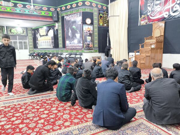مراسم عزاداری ایام  فاطمیه در موکب مردمی شاهزاده علی اصغر فدافن 