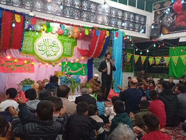 تکیه حسینی غرق در شادی علوی