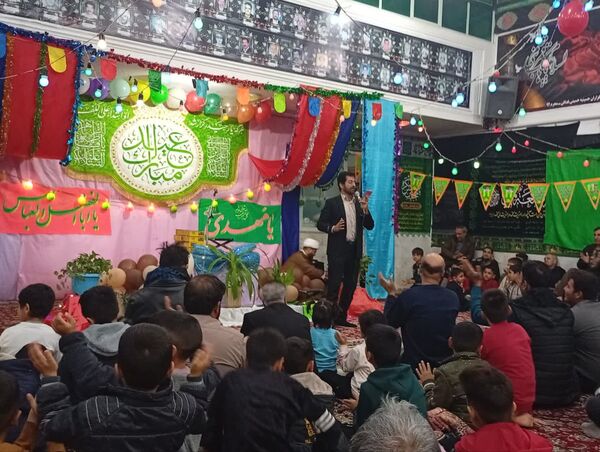 تکیه حسینی غرق در شادی علوی