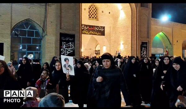 برگزاری سومین روز عزاداری رهبر شهید در نیشابور 