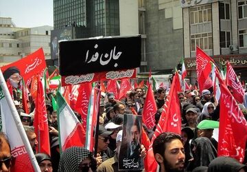 مراسم بدرقه آقای شهید ایران در تهران 