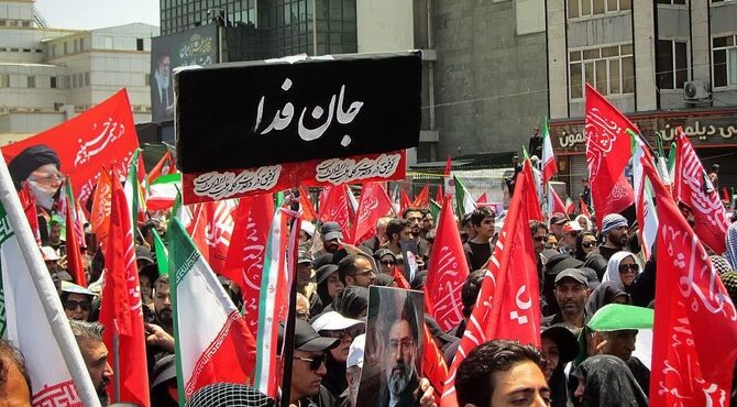 مراسم بدرقه آقای شهید ایران در تهران 