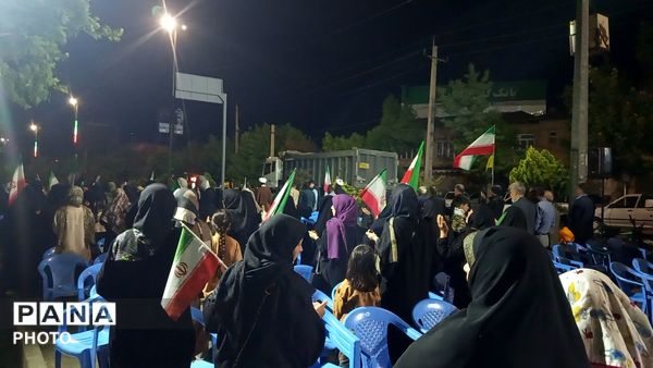 حضور پرشور مردم کامیاران در حمایت از جمهوری اسلامی ایران 
