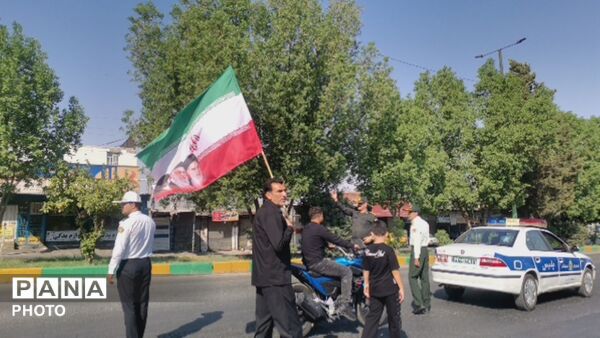 طنین فریاد «یا رسول‌الله» در مسیر میدان بسیج تا مصلی المهدی