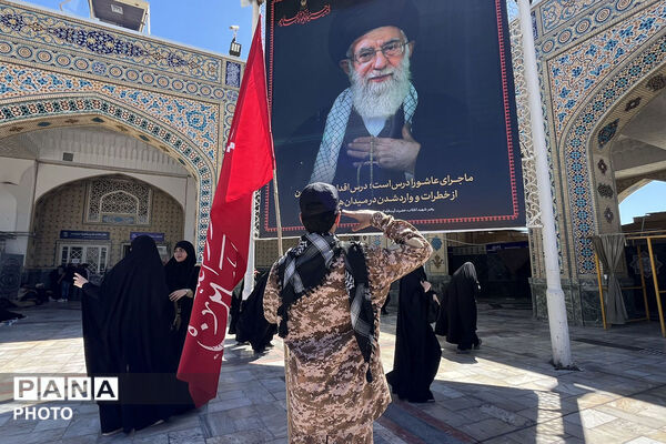مشهد در سوگ؛ بدرقه باشکوه رهبر شهید انقلاب در جوار بارگاه رضوی