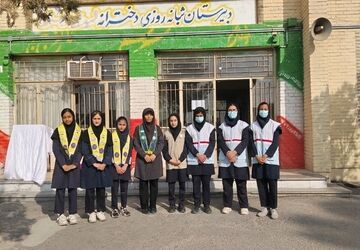 بیست و هفتمین مانور زلزله سراسری در دبیرستان شهید مجید دهنوی نیشابور 
