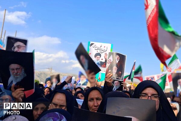 تجمع بزرگ مردمی بیعت با سومین رهبر انقلاب امام آیت‌الله سید مجتبی خامنه‌ای در شهرستان باشت