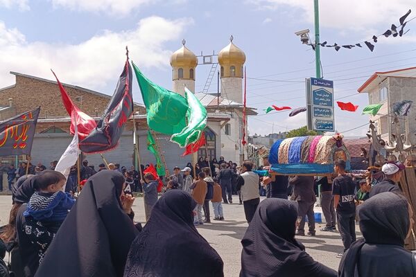 آیین عزاداری عاشورای حسینی در خوجین شهرستان خلخال