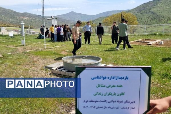 بازدید علمی دانش‌آموزان دبیرستان زانست بانه از اداره هواشناسی