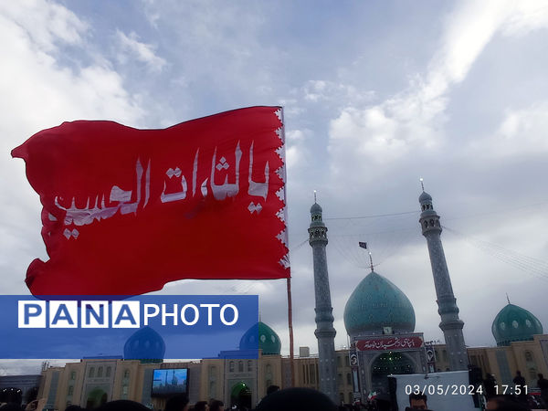 مراسم تشییع و خاکسپاری دو شهید گمنام دوران دفاع مقدس در قم