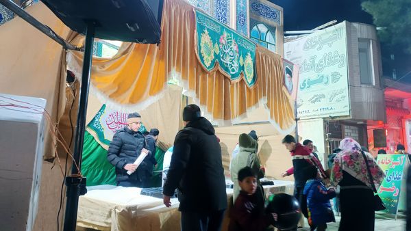 موکب پذیرایی مسجدالرضای نیشابور به‌مناسبت میلاد امام زمان (عج)