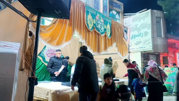 موکب پذیرایی مسجدالرضای نیشابور به‌مناسبت میلاد امام زمان (عج)