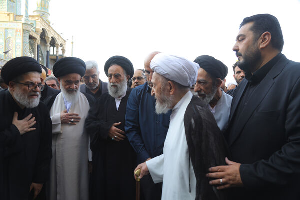 تشییع همسر آیت الله شبیری زنجانی در قم