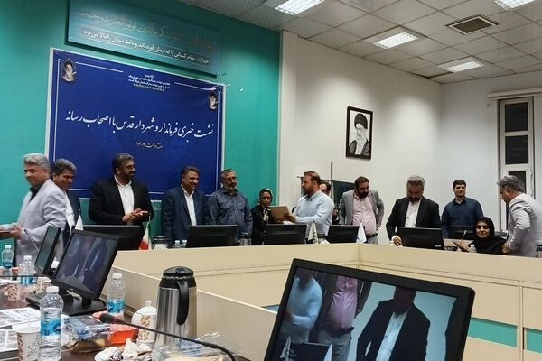 نشست خبری فرمانداری  شهرستان قدس با اصحاب رسانه در هفته دولت و خبرنگاری