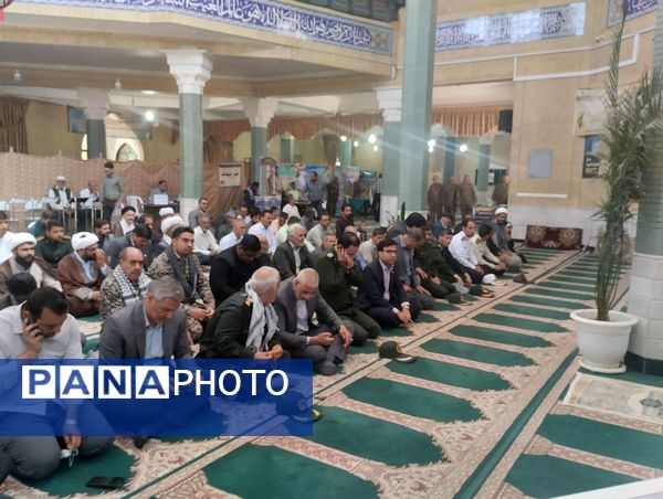 میز خدمت آموزش و پرورش باخرز در نماز جمعه