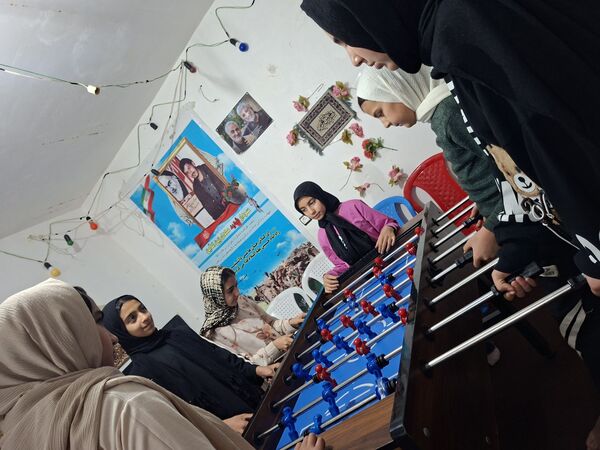 مراسم اعتکاف دانش آموزی آموزشگاه مریم سنگان شهرستان رشتخوار