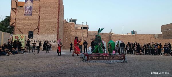 مراسم تعزیه‌خوانی در شهرستان خلیل‌آباد